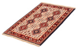 26775-Yalameh Hand-Knotted/Handmade Persian Rug/Carpet Tribal/Nomadic Authentic/ Size: 4'9" x 3'4"