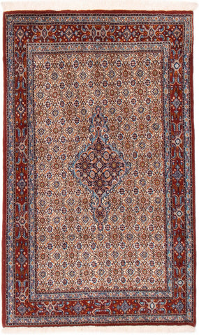 26761-Moud Handmade/Hand-Knotted Persian Rug/Traditional/Carpet Authentic/ Size: 4'9" x 3'1"