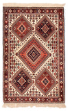 26774-Yalameh Hand-Knotted/Handmade Persian Rug/Carpet Tribal/Nomadic Authentic/ Size: 5'0" x 3'5"