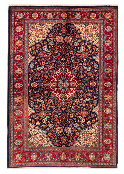 27861-Sarough Hand-Knotted/Handmade Persian Rug/Carpet Traditional Authentic/ Size: 7'3"x 4'9"/221cm x 145cm