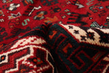 27864- Shiraz Persian Hand-knotted/Authentic/Traditional Nomadic/Tribal / Size: 8'5" x 6'0"/257cm x 183cm