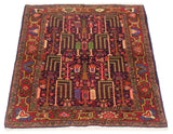 27891-Bidjar Hand-Knotted/Handmade Persian Rug/Carpet Traditional/ Authentic/ Size: 4'11"x 3'4"/150cm x 102cm