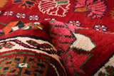 27870- Shiraz Persian Hand-knotted/Authentic/Traditional Nomadic/Tribal / Size: 7'10" x 4'11"/239cm x 150cm
