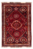 27892- Shiraz Persian Hand-knotted/Authentic/Traditional Nomadic/Tribal / Size: 5'5" x 3'7"/165cm x 109cm