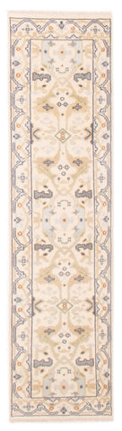 27173- Royal Ushak Hand-Knotted/Handmade Indian Rug/Carpet Traditional/Authentic/Size: 9'5" x 2'6"/287cm x 76cm