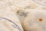 27173- Royal Ushak Hand-Knotted/Handmade Indian Rug/Carpet Traditional/Authentic/Size: 9'5" x 2'6"/287cm x 76cm