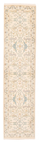 27138- Royal Ushak Hand-Knotted/Handmade Indian Rug/Carpet Traditional/Authentic/Size: 9'9" x 2'7"/297cm x 79cm