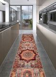 26861- Chobi Ziegler Afghan Hand-knotted Contemporary/Modern Carpet/Rug/ Size: 10'0" x 2'5"