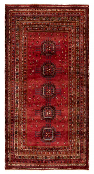 27875- Royal Balutch Persian Hand-knotted Authentic/Nomadic/Tribal Rug/Carpet/ Size: 9'4" x 4'9"/284cm x 145cm