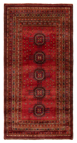 27875- Royal Balutch Persian Hand-knotted Authentic/Nomadic/Tribal Rug/Carpet/ Size: 9'4" x 4'9"/284cm x 145cm