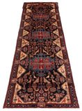 27118-Hamadan Hand-Knotted/Handmade Persian Rug/Carpet Tribal/Nomadic Authentic/ Size: 15'8" x 3'5"