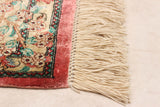 27097-Ghom Hand-knotted/Silk/Handmade Persian Rug/Carpet Traditional Authentic/ Size: 5'3" x 3'3"
