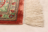 27098-Ghom Hand-knotted/Handmade Persian Rug/Carpet Traditional Authentic/ Size: 7'0" x 4'6"
