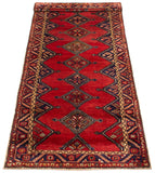 27878-Hamadan Hand-Knotted/Handmade Persian Rug/Carpet Tribal/Nomadic Authentic/ Size: 9'9" x 3'10"/297cm x 117cm