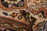 27099-Ghom Hand-knotted/Handmade Persian Rug/Carpet Traditional Authentic/ Size: 4'9" x 3'7"