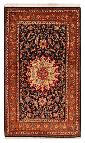 27081-Ghom Hand-knotted/Handmade Persian Rug/Carpet Traditional Authentic/ Size: 5'5" x 3'3"
