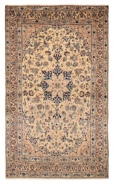 27106- Nain Hand-knotted Persian Rug/Carpet Traditional Authentic/ Size: 5'6" x 3'3"