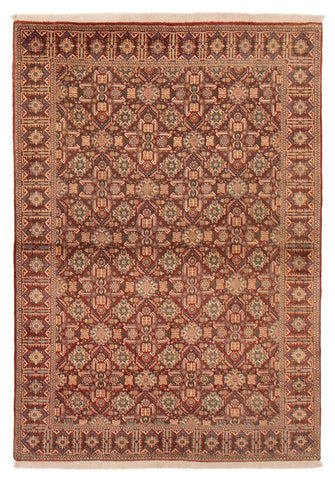 27080- Tabriz Persian Hand-knotted Carpet Authentic/Traditional Carpet/Rug/Size: 4'11" x 3'5"