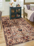 27101- Isfahan Persian Hand-Knotted Authentic/Traditional Carpet/Rug/ Size: 8'0" x 5'0"