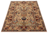 27101- Isfahan Persian Hand-Knotted Authentic/Traditional Carpet/Rug/ Size: 8'0" x 5'0"