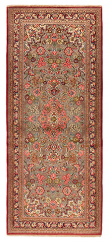 27104-Ghom Hand-knotted/Handmade Persian Rug/Carpet Traditional Authentic/ Size: 6'7" x 2'9"