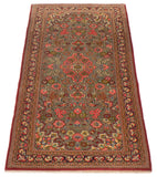 27104-Ghom Hand-knotted/Handmade Persian Rug/Carpet Traditional Authentic/ Size: 6'7" x 2'9"