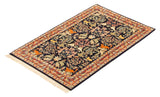 27077- Isfahan Persian Hand-Knotted Authentic/Traditional / Silk base/Carpet/Rug/ Size: 3'7" x 2'4"
