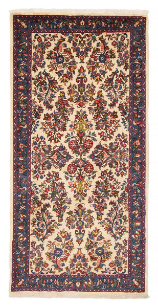 27107-Sarough Hand-Knotted/Handmade Persian Rug/Carpet Traditional Authentic/ Size: 4'2"x 2'2"