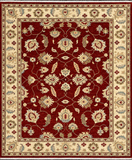 19224-Chobi Ziegler Hand-Knotted/Handmade Afghan Rug/Carpet Traditional Authentic/ Size: 7'11''x 6'7''/ 241cm x 200cm
