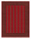 27915-Bokhara Hand-Knotted/Handmade Pakistani Rug/Carpet Tribal/Nomadic Authentic/ Size: 11'8" x 8'9"/356cm ×267cm