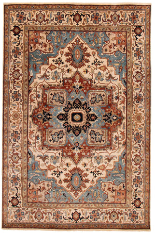 27143- Royal Heriz Hand-Knotted/Handmade Indian Rug/Carpet Traditional/Authentic/Size: 11'3" x 8'6"/343cm x 259cm