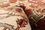 27144- Royal Heriz Hand-Knotted/Handmade Indian Rug/Carpet Traditional/Authentic/Size: 9'1" x 5'10"/277cm x 178cm