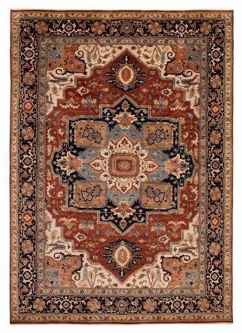 27139- Royal Heriz Hand-Knotted/Handmade Indian Rug/Carpet Traditional/Authentic/Size: 13'4" x 9'7"/406cm x 292cm