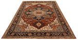27139- Royal Heriz Hand-Knotted/Handmade Indian Rug/Carpet Traditional/Authentic/Size: 13'4" x 9'7"/406cm x 292cm