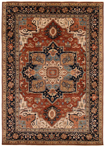 27140- Royal Heriz Hand-Knotted/Handmade Indian Rug/Carpet Traditional/Authentic/Size: 13'8" x 9'7"/417cm x 292cm