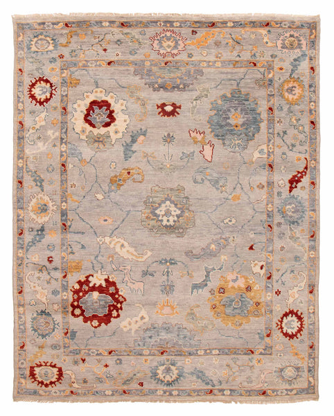 27156- Royal Ushak Hand-Knotted/Handmade Indian Rug/Carpet Traditional/Authentic/Size: 10'0" x 8'0"/305cm x 244cm