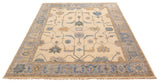 27178- Royal Ushak Hand-Knotted/Handmade Indian Rug/Carpet Traditional/Authentic/Size: 11'9" x 8'10"/258cm x 269cm