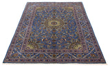 27111-Mashad Hand-Knotted/Handmade Persian Rug/Carpet Traditional Authentic/ Size: 9'8" x 6'7"