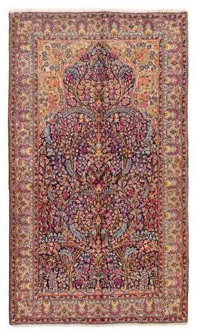 27091- Kerman/Hand-Knotted/Handmade Persian Rug/Carpet Traditional/Authentic/ Size: 8'1" x 5'0"
