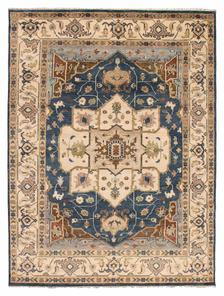 27851- Royal Heriz Hand-Knotted/Handmade Indian Rug/Carpet Traditional/Authentic/Size:  11'11" x 8'11"/363cmx 277cm