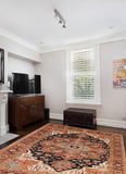 27147- Royal Heriz Hand-Knotted/Handmade Indian Rug/Carpet Traditional/Authentic/Size: 11'11" x 8'10"/363cm x 269cm