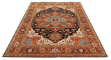 27147- Royal Heriz Hand-Knotted/Handmade Indian Rug/Carpet Traditional/Authentic/Size: 11'11" x 8'10"/363cm x 269cm
