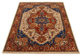27869- Royal Heriz Hand-Knotted/Handmade Indian Rug/Carpet Traditional/Authentic/Size: 8'6" x 5'6"/259cmx 168cm