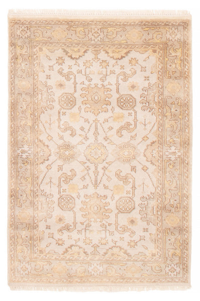 27154- Royal Ushak Hand-Knotted/Handmade Indian Rug/Carpet Traditional/Authentic/Size: 5'9" x 3'10"/175cm x 117cm