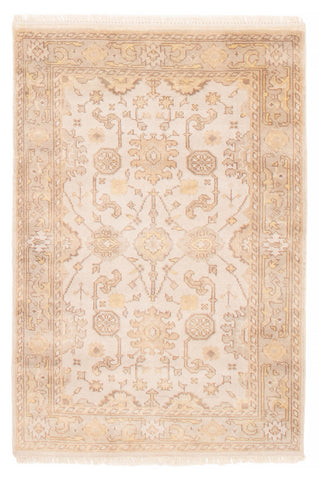 27154- Royal Ushak Hand-Knotted/Handmade Indian Rug/Carpet Traditional/Authentic/Size: 5'9" x 3'10"/175cm x 117cm