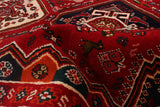 27372- Shiraz Persian Hand-knotted/Authentic/Traditional Nomadic/Tribal / Size: 8'8" x 5'6"/264cm x 168cm