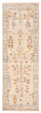 27153- Royal Ushak Hand-Knotted/Handmade Indian Rug/Carpet Traditional/Authentic/Size: 8'0" x 2'8"/244cm x 81cm