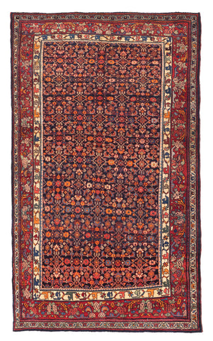 27369-Bidjar Hand-Knotted/Handmade Persian Rug/Carpet Traditional/ Authentic/ Size: 8'3"x 4'8"/251cm x 142cm