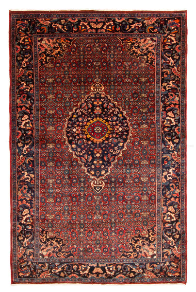 27375-Bidjar Hand-Knotted/Handmade Persian Rug/Carpet Traditional/ Authentic/ Size: 6'7"x 4'3"/201cm x 130cm