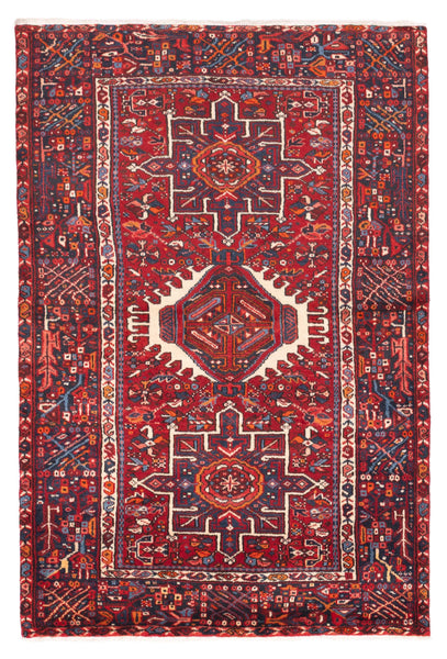 27376- Garadjeh Hand-Knotted/Handmade Persian Rug/Carpet Traditional/Authentic/Size:  6'9" x 4'6"/206cm x 137cm